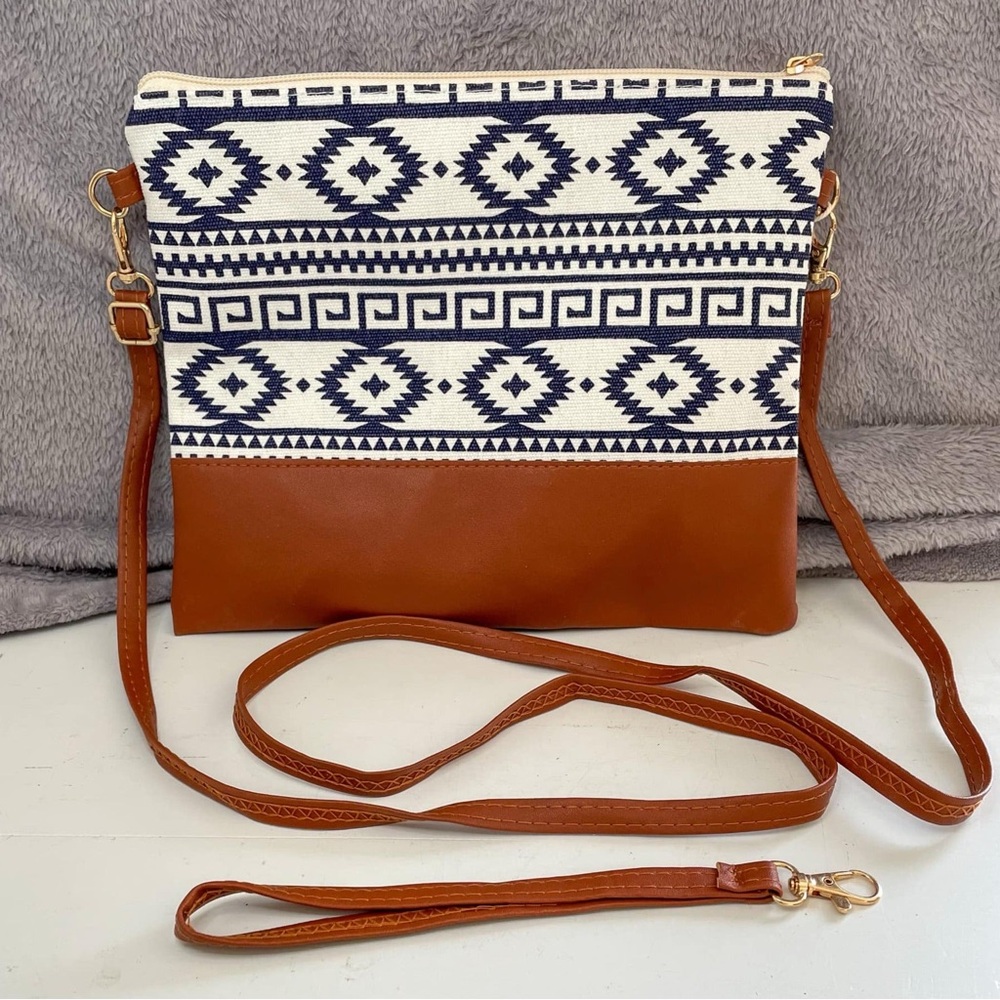 Midnight Drive—NWT—Geometric Crossbody/Clutch/Wristlet Bag